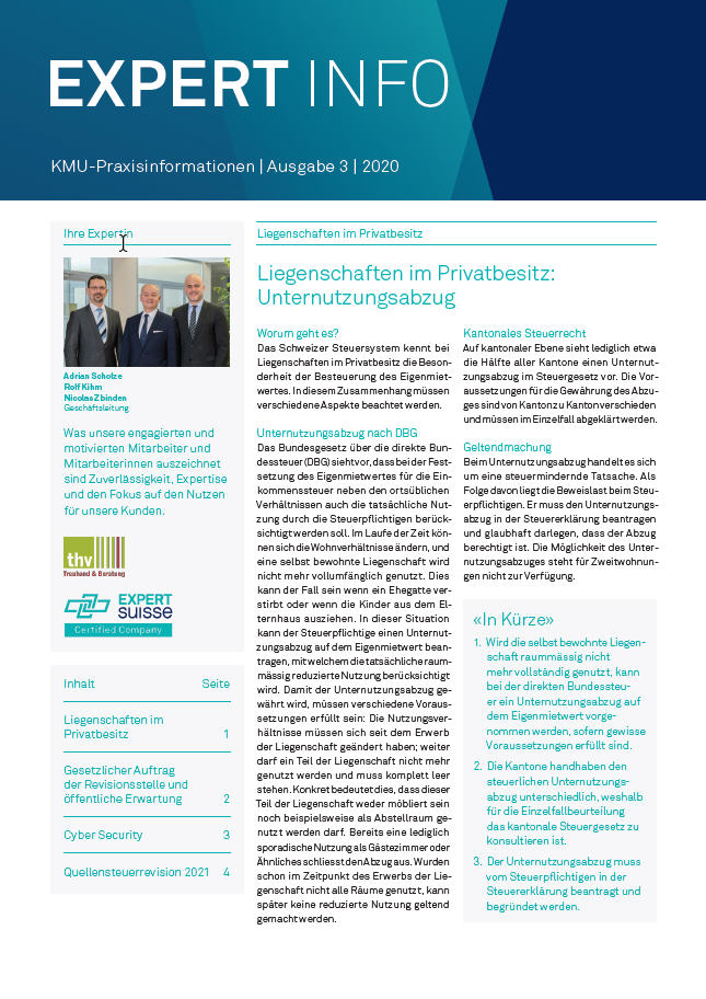 Kundenmagazin thv AG - Ausgabe 03/20